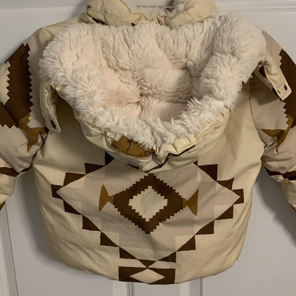 SOLD Polo by Ralph Lauren Unisex Aztec print down-lined winter coat - Picture 3 of 9